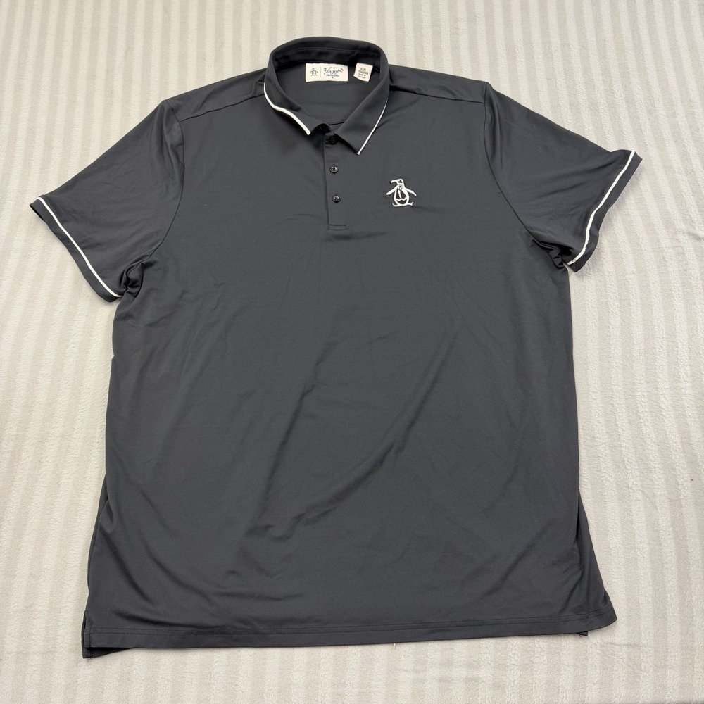 Original Penguin By Munsingwear Polo Men's 3XL XXL Black Short Sleeve